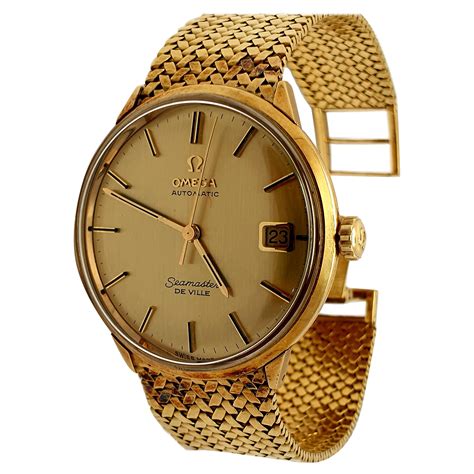 omega watches vintage gold